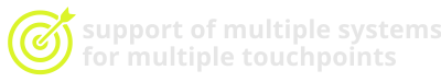 Support of multiple systems for multiple touchpoints